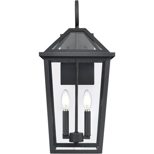 Eston 2 Light 21.38 inch Textured Black Outdoor Wall Sconce